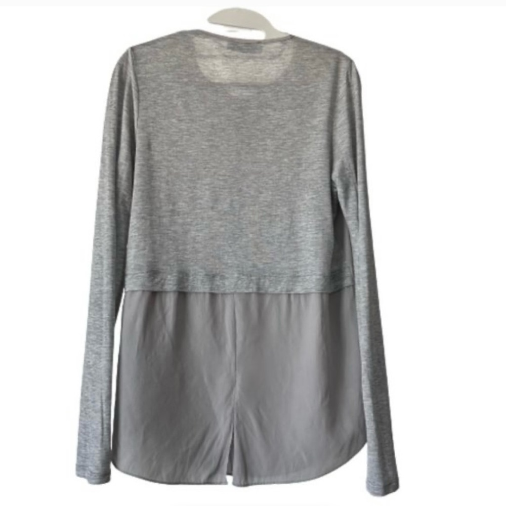 Lola & Sophie Women's Small Gray Long Sleeve Crew Neck Pullover Blouse/Shirt Top - Picture 6 of 14